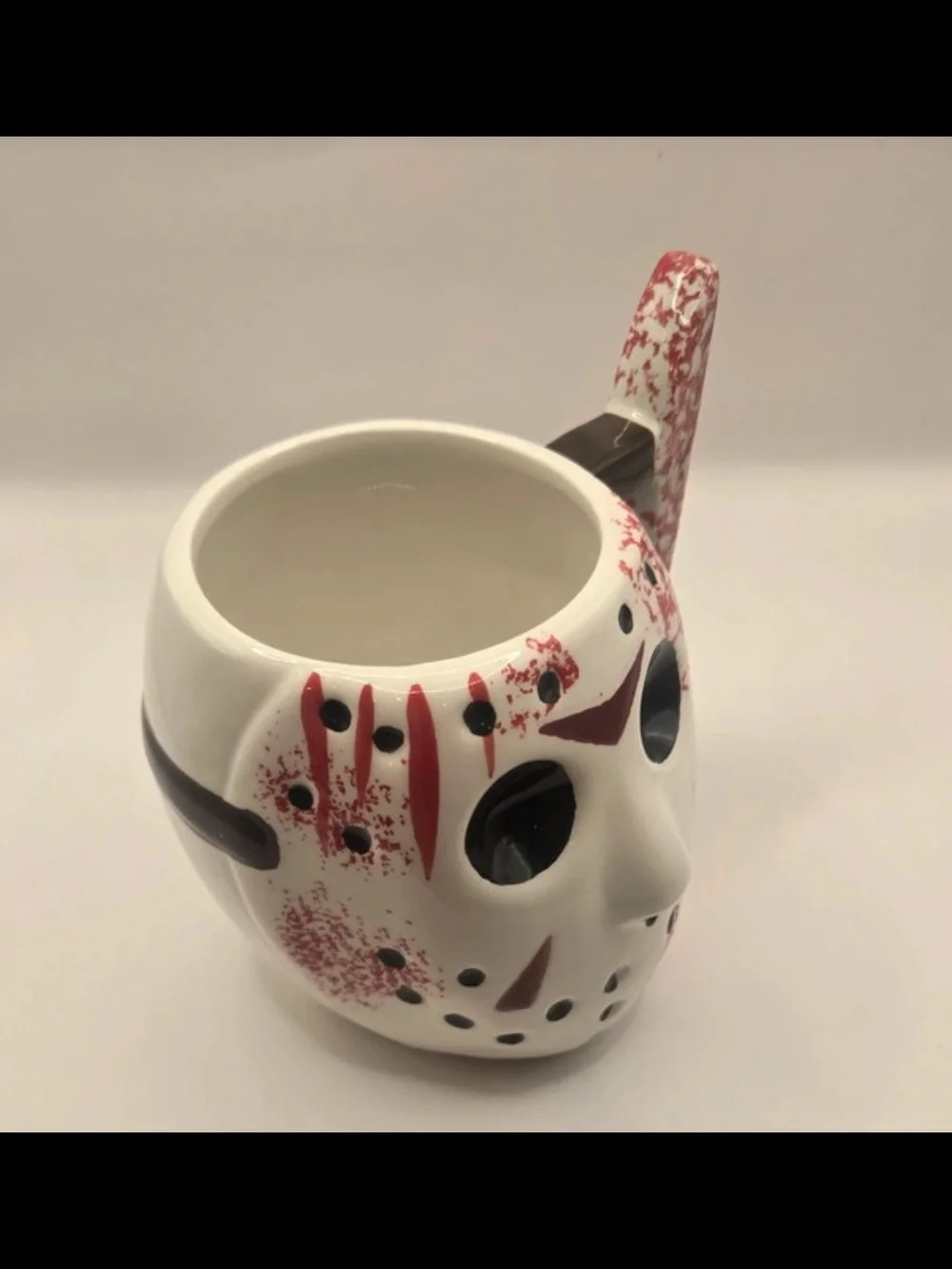 Friday the 13th Jason Voorhees 20oz Ceramic Mug Machete Handle Silver Buffalo